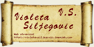 Violeta Šiljegović vizit kartica